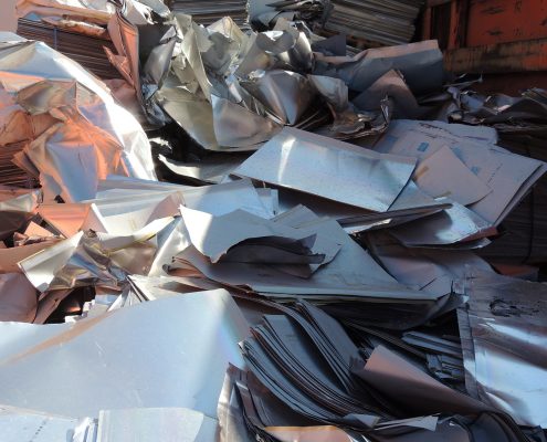 Aluminio offset para reciclar en chatarrería