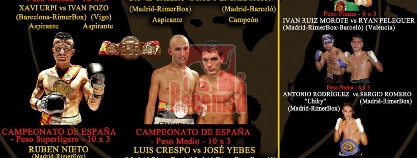 Cartel de la velada de boxeo en vistalegre