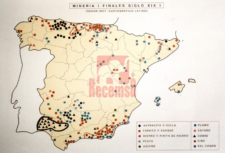 MAPA MINERO DE ESPAÑA 1:1.000.000 (PLEGADO) *. MAPA + MEMORIA