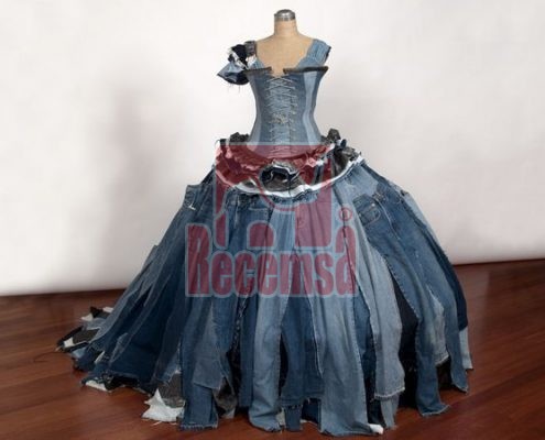 Vestido Reciclado Vaquero 1 0