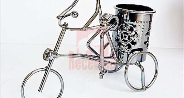 bici adorno metal reciclado