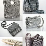 carteras con anillas de latas recicladas