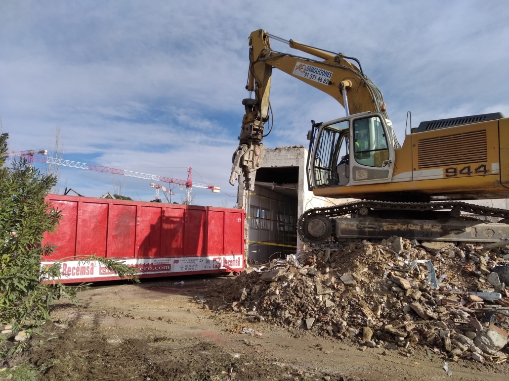 reciclando residuos de la construcción