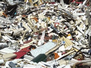 Chatarra aluminio persiona con espuma