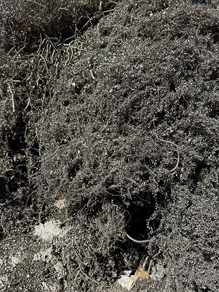 Viruta de acero inoxidable